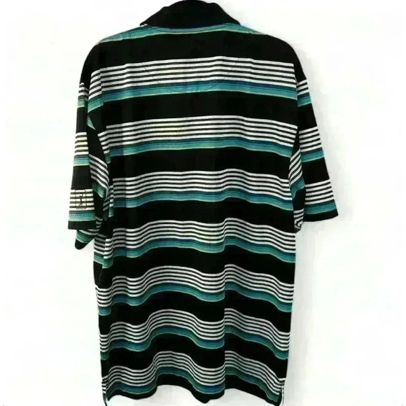 PGA Champions Tour Men's Striped Polo Shirt Multicolor Size Large - Picture 3 of 7